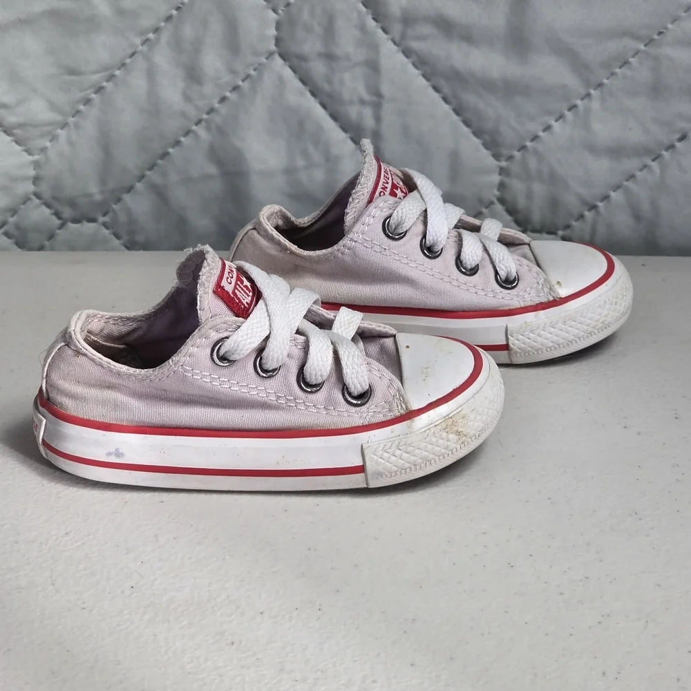 Converse Infant Girl's Chuck Taylor All Star Ox Barely Rose Sz 5